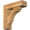 Ekena Millwork Olympic Block Rough Sawn Bracket w/ Offset Brace, Western Red Cedar, 6"W x 20"D x 20"H BKT0604X20X20OLY05RWR - alternate 1